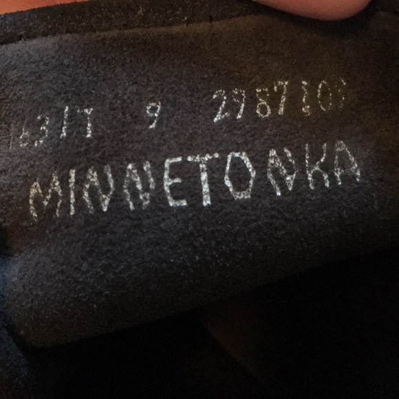 Cozy Grey Minnetonka moccasins - Picture 3 of 5